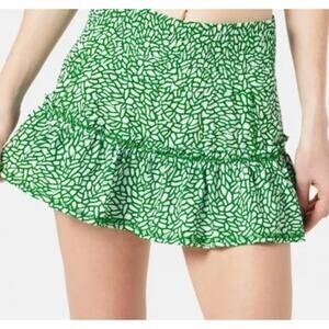 The Bubble Women's Lawley Skirt Green Geometric size S EUC